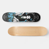 "China" Retro Lilly Yin Yang Fairy Art Skateboard (Horizontaal)