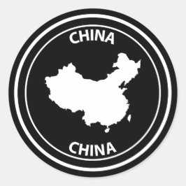 China Ronde Sticker