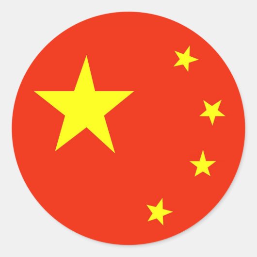 China Ronde Sticker (Voorkant)