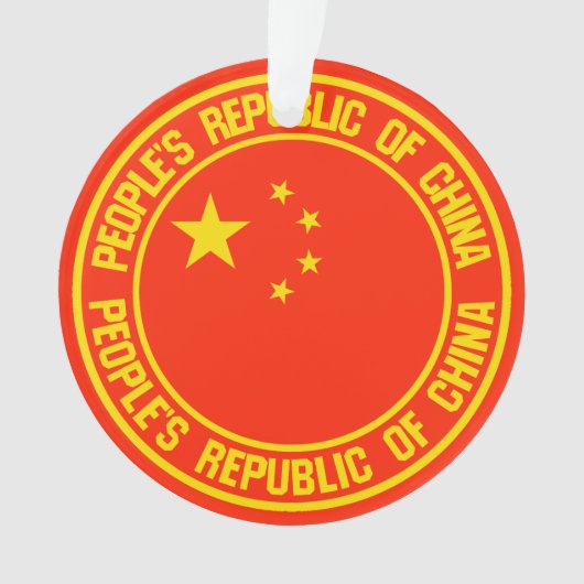 China Round Emblem Ornament (voorkant)