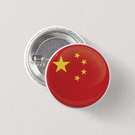 China Round Icon-vlag Ronde Button 3,2 Cm (Voorkant /achterkant)