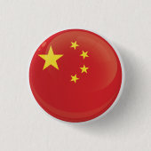 China Round Icon-vlag Ronde Button 3,2 Cm (Voorkant)