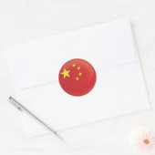 China Round Icon-vlag Ronde Sticker (Envelop)