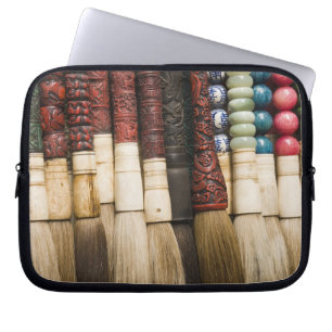 China, Shanghai. Borstels Chenghuang Miao Laptop Sleeve