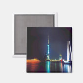 China Shanghai Oriental Pearl Tower Magneet (Voorkant / Achterkant)