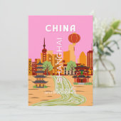 China Shanghai Reis Kunst Kaart (Staand voorkant)