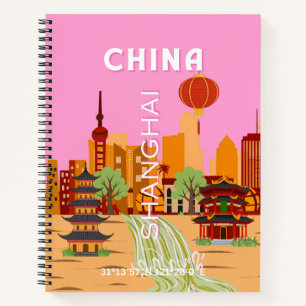 China Shanghai Reis Kunst Notitieboek