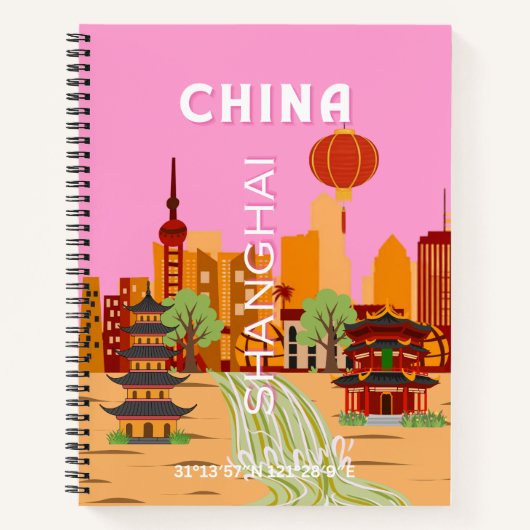 China Shanghai Reis Kunst Notitieboek (Voorkant)