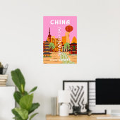 China Shanghai Reis Kunst Poster (Thuiskantoor)