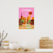 China Shanghai Reis Kunst Poster (Keuken)