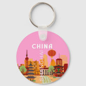 China Shanghai Reis Kunst Sleutelhanger (Achterkant)