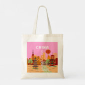 China Shanghai Reis Kunst Tote Bag (Achterkant)