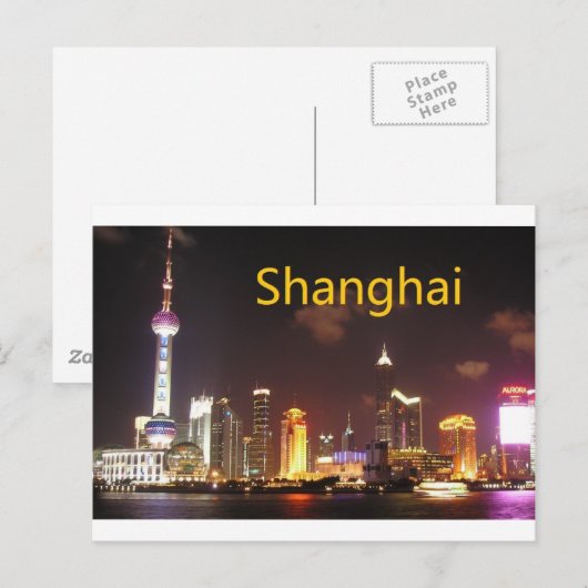 China Shanghai (St.K.) Briefkaart (Voorkant / Achterkant)