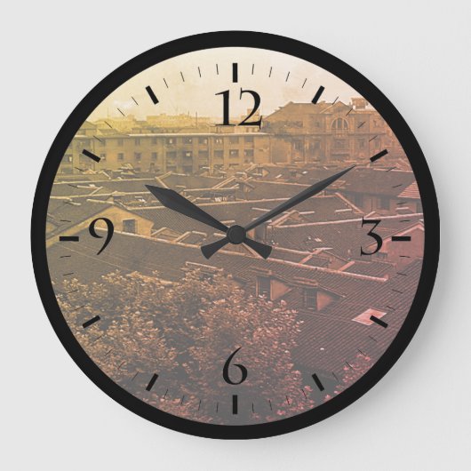  China Shanghai stad grote klok (Voorkant)