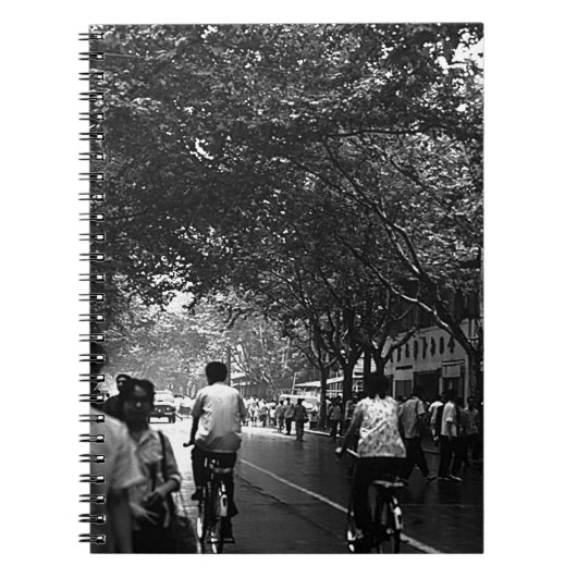 China Shanghai Street 1970 Notitieboek (Voorkant)