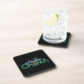 China Shanghai Temple Panda Bier Onderzetter (Rechterzijde)