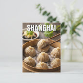 China Shanghai Xiaolongbao Briefkaart (Staand voorkant)
