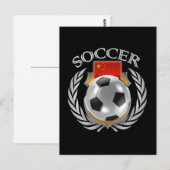 China Soccer 2016 Fan Gear Briefkaart (Voorkant / Achterkant)
