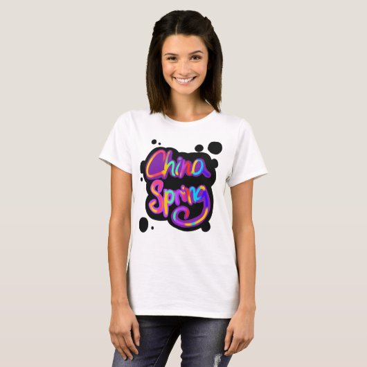 China Spring Colorful T-shirt (Voorkant volledig)