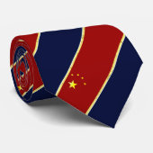 China strepen vlag stropdas (Opgerold)