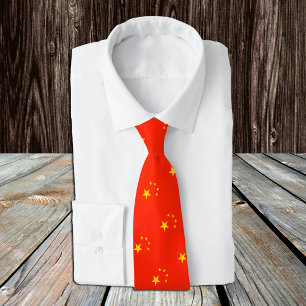 China Stropdassen, mode Chinese vlag, handel Stropdas