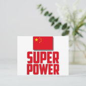 China - Superkracht Briefkaart (Staand voorkant)