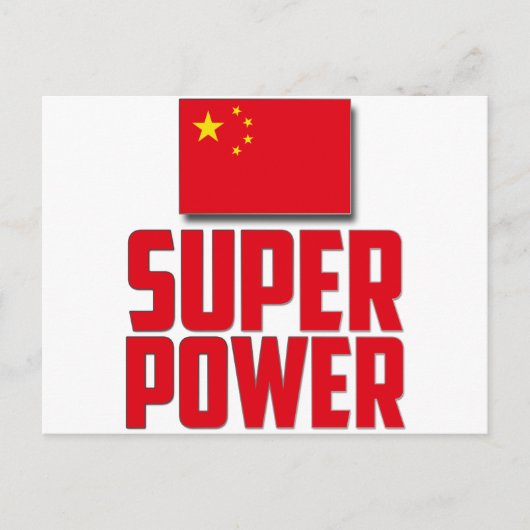 China - Superkracht Briefkaart (Voorkant)