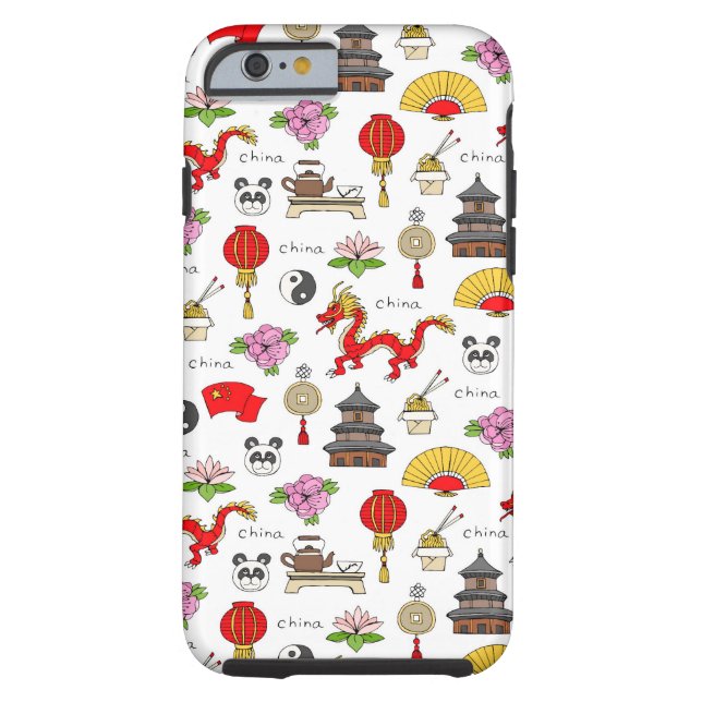China Symbols Patroon Case-Mate iPhone Case (Achterkant)