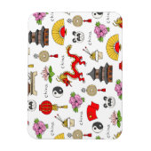 China Symbols Patroon Magneet (Verticaal)