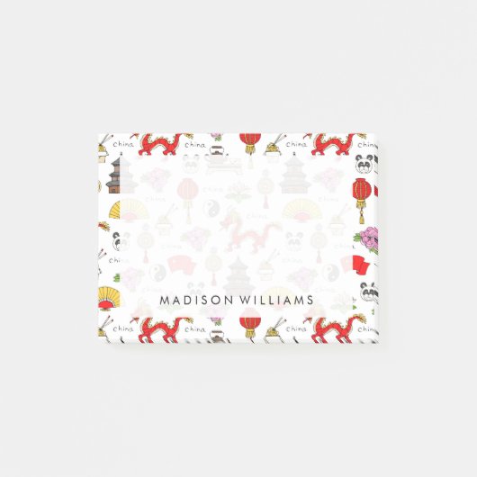 China Symbols Patroon Post-it® Notes (Voorkant)