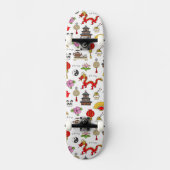China Symbols Patroon Skateboard (Voorkant)