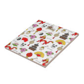 China Symbols Patroon Tegeltje (Zijkant)