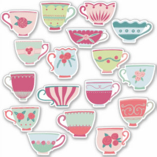 China Teacups Sticker