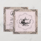  China Teapot Vrijgezellenfeest Tea Party Kaart (Voorkant / Achterkant)