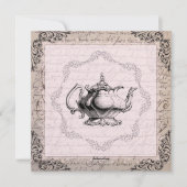  China Teapot Vrijgezellenfeest Tea Party Kaart (Voorkant)