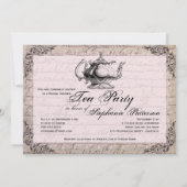  China Teapot Vrijgezellenfeest Tea Party Kaart (Achterkant)