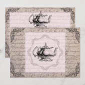  China Teapot Vrijgezellenfeest Tea Party Kaart (Voorkant / Achterkant)