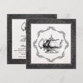  China Teapot Vrijgezellenfeest Tea Party Kaart (Voorkant / Achterkant)