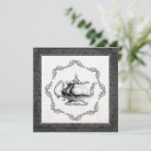  China Teapot Vrijgezellenfeest Tea Party Kaart (Staand voorkant)