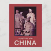 China Terracotta Army Briefkaart (Voorkant)