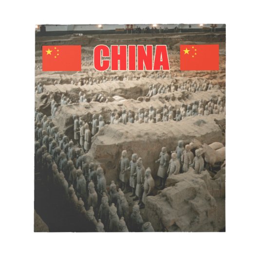 CHINA Terracotta Army Notitieblok (Voorkant)