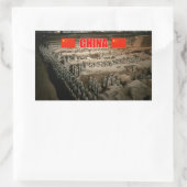 CHINA Terracotta Army Rechthoekige Sticker (Tas)