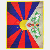 " China: TIBET Flagge ... " Fleece Deken (Voorkant)