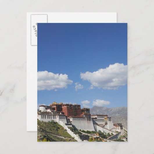 China, Tibet, Lhasa, Paleis Potala Briefkaart (Voorkant / Achterkant)