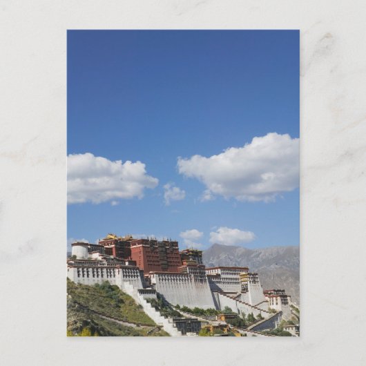 China, Tibet, Lhasa, Paleis Potala Briefkaart (Voorkant)