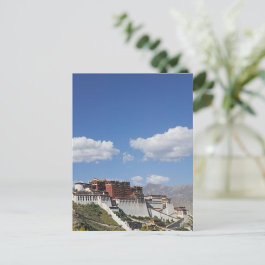 China, Tibet, Lhasa, Paleis Potala Briefkaart (Staand voorkant)