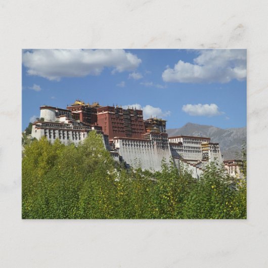 China, Tibet, Lhasa, Potala Palace 3 Briefkaart (Voorkant)