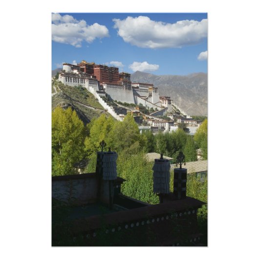 China, Tibet, Lhasa, Potala-paleis 2 Foto Afdruk (Voorkant)