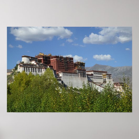 China, Tibet, Lhasa, Potala-paleis 3 Poster (Voorkant)