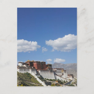China, Tibet, Lhasa, Potala-paleis Briefkaart